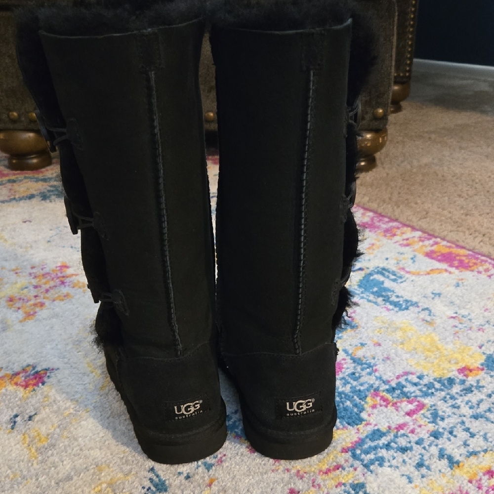 UGG Classic Black Tall Boots - Picture 3 of 15